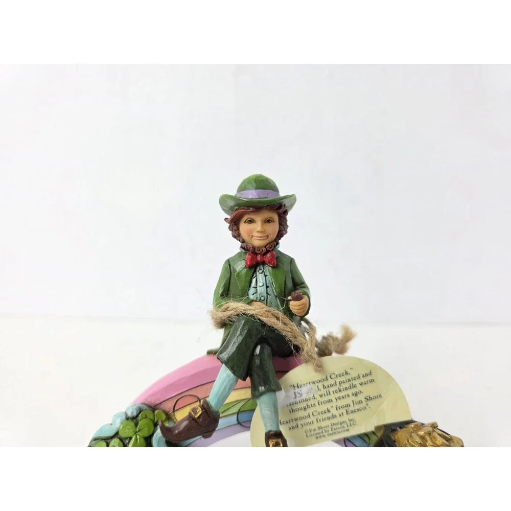 Enesco Jim Shore Irish St‎ Patricks Day figurine Lucky You Leprechaun Rainbow